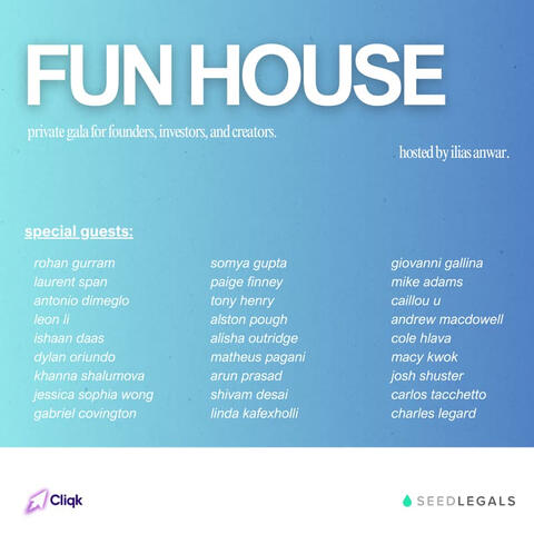 Fun House - for investors , founders, creators, and universities - #SEEDWEEKNYC by SeedLegals Yorkseed Jessica Sophia Wong