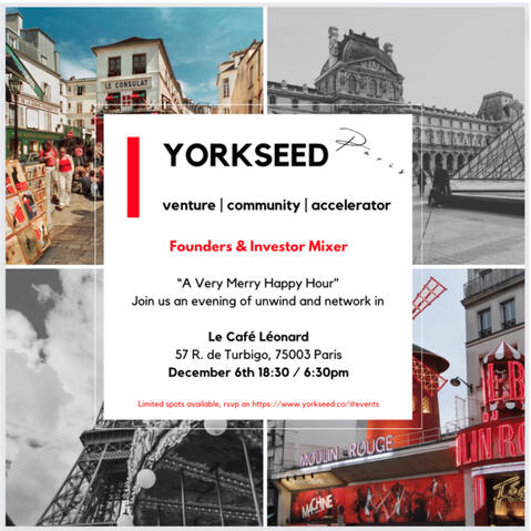A Very Merry Paris Founders & Investors Mixer Yorkseed