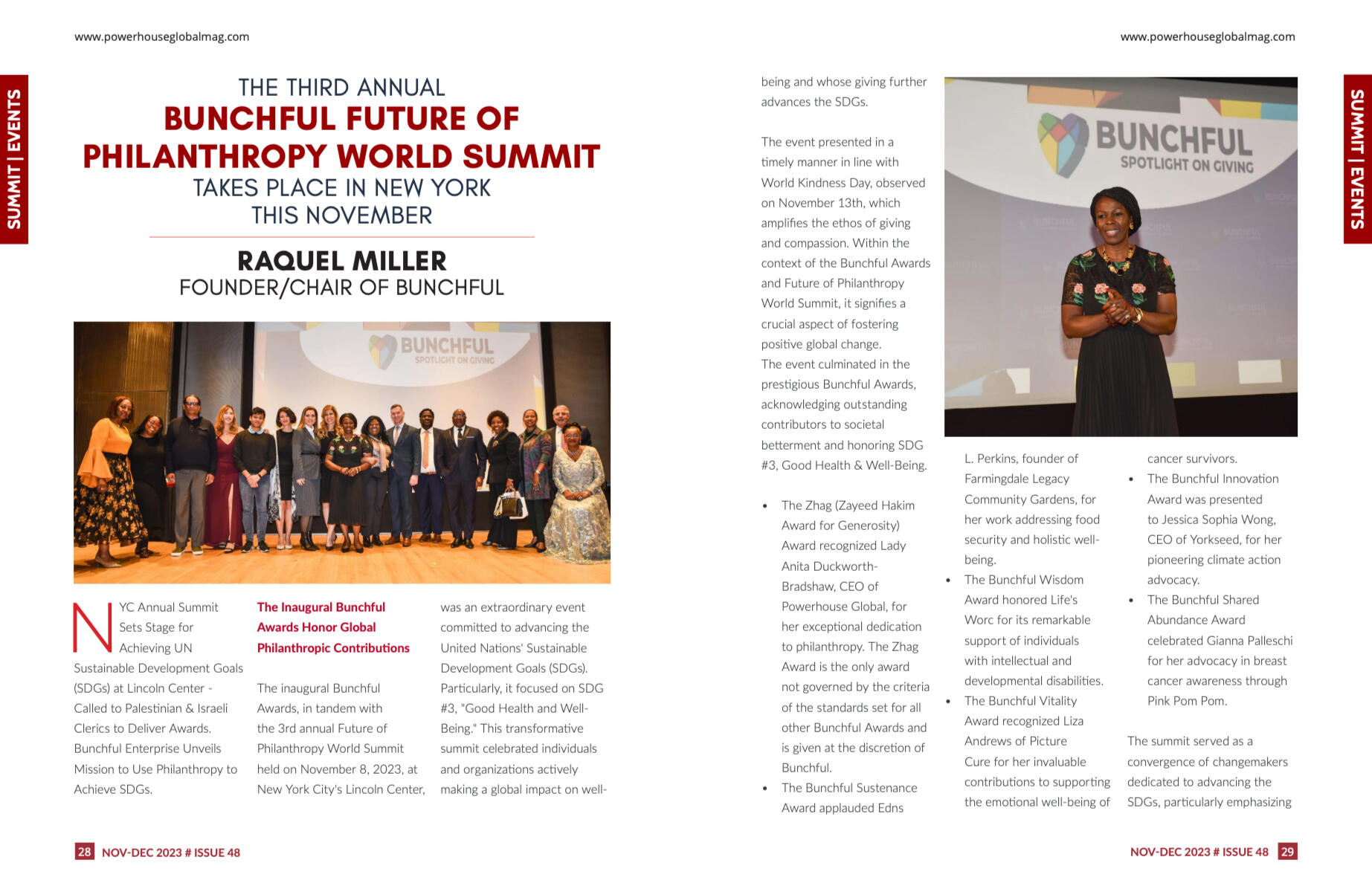 CLICK ON THE IMAGE TO READ MORE - United Nations Sustainable Development Goals Bunchful Innovation Award – Future of Philanthropy World Summit - Recipient Yorkseed (New York City, Nov 2023)